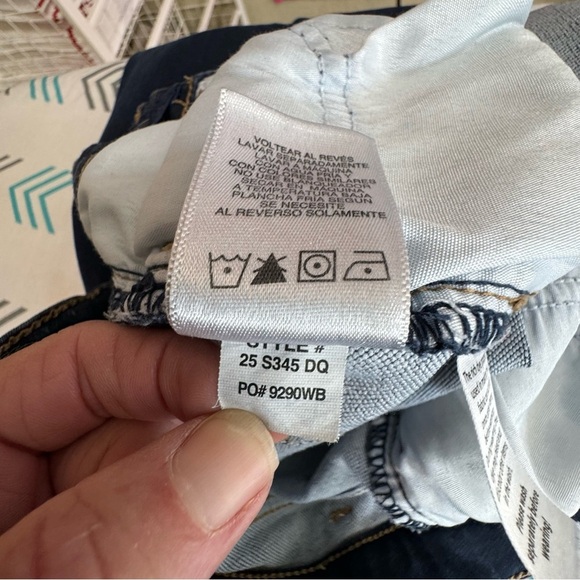 Jordache Girls High Rise Slim Skinny Snap Closure Dark Wash Jeans - Picture 8 of 8